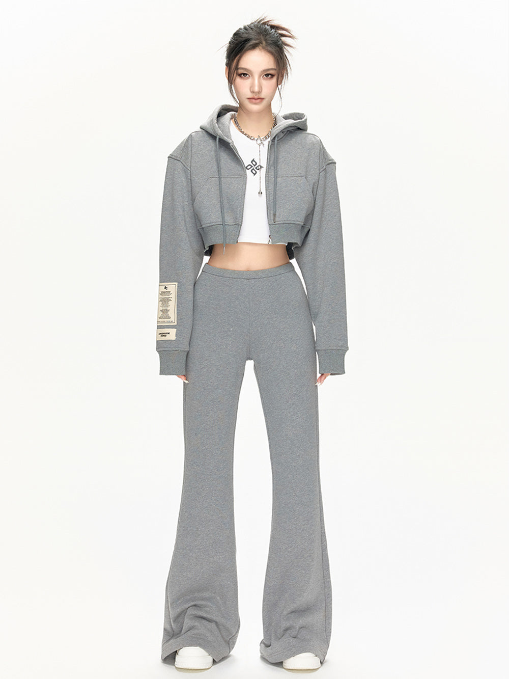 MUKTANKxARDENCODE W FREEDOM Loose Cotton Hoodie