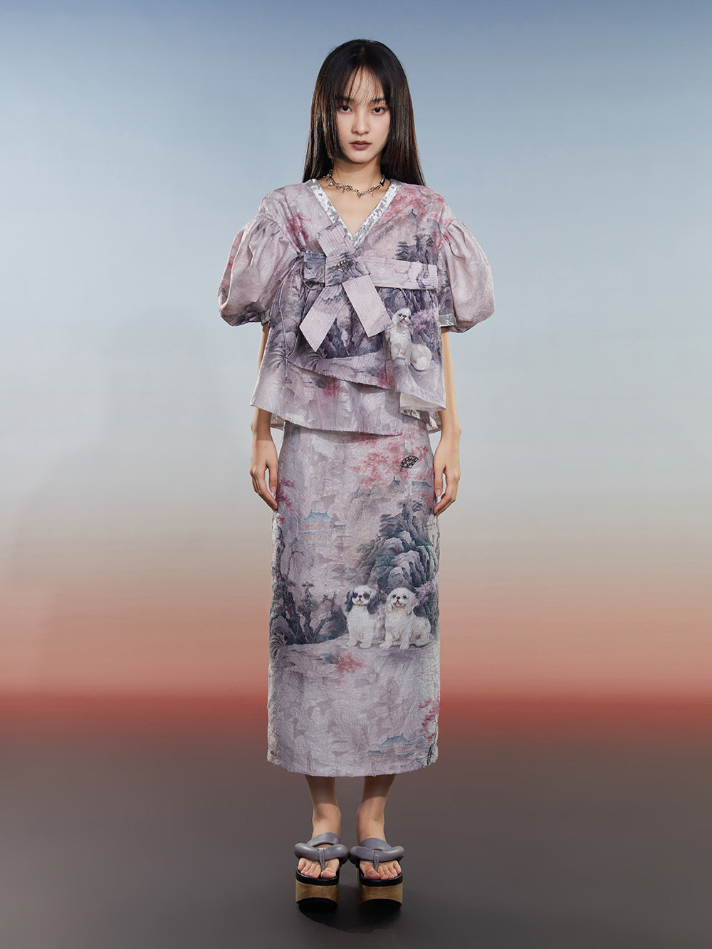 MUKZIN New Original All-match T-shirt with Bow Puff Sleeves