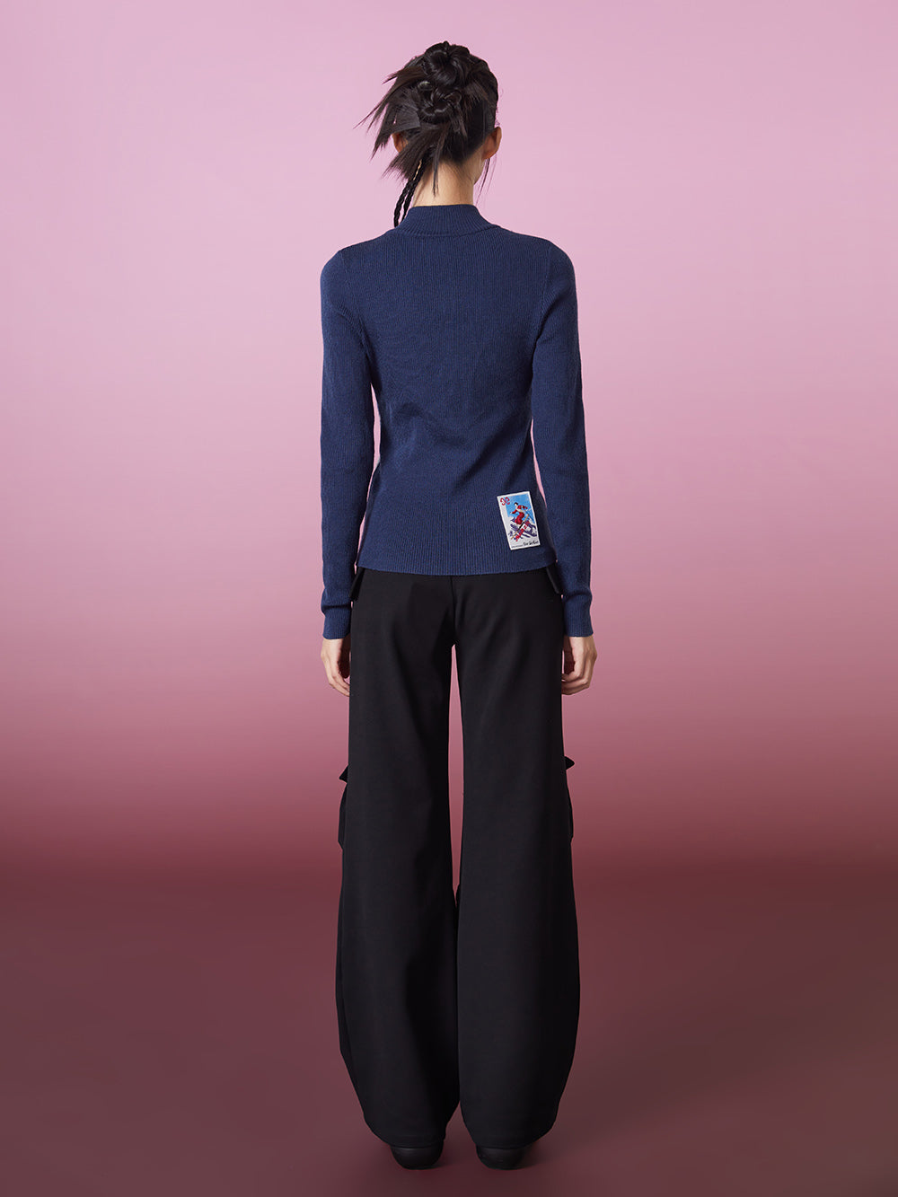 MUKZIN Skiing Women Color Blocking Knited Base Shirt