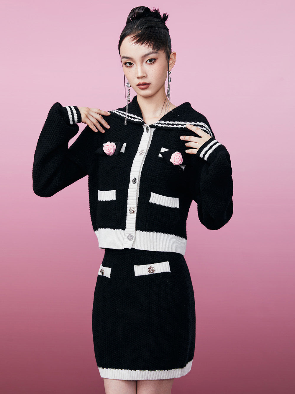 MUKZIN Color Block Sweet Original Popular Sweater