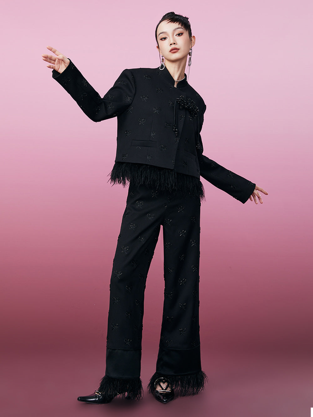 MUKZIN Stylish Versatile New Beaded Coat