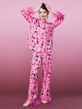 MUKZIN Original Soft Cute Pink Comfy Pajama Set