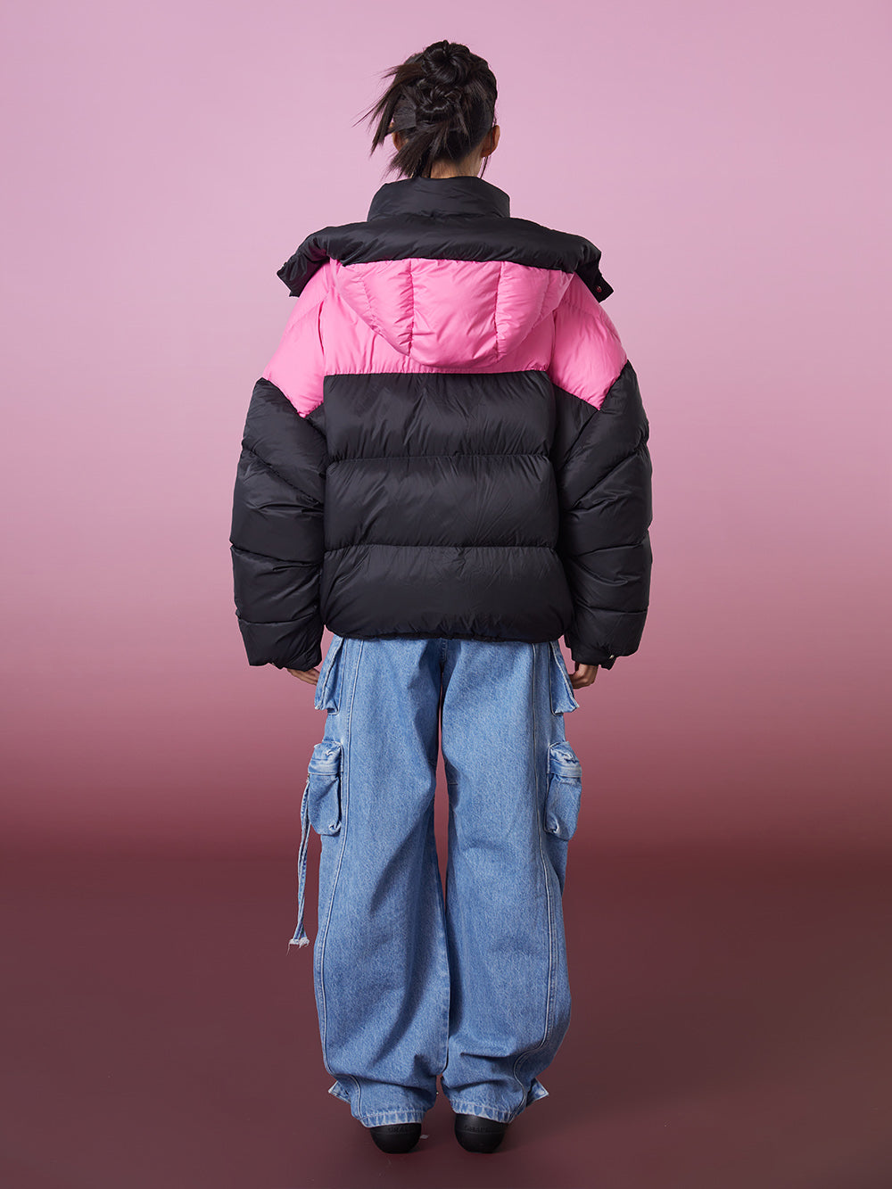 MUKZIN Suger Color Bolocking Down Jacket