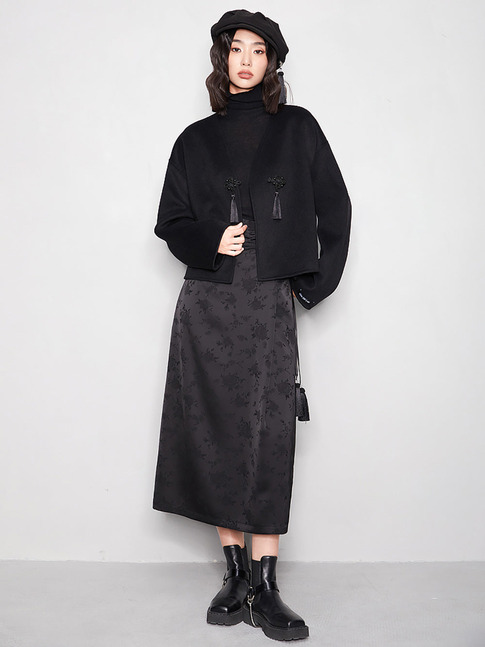 MUKTANK x CUUDICLAB Tassel Double-faced Woolen Coat