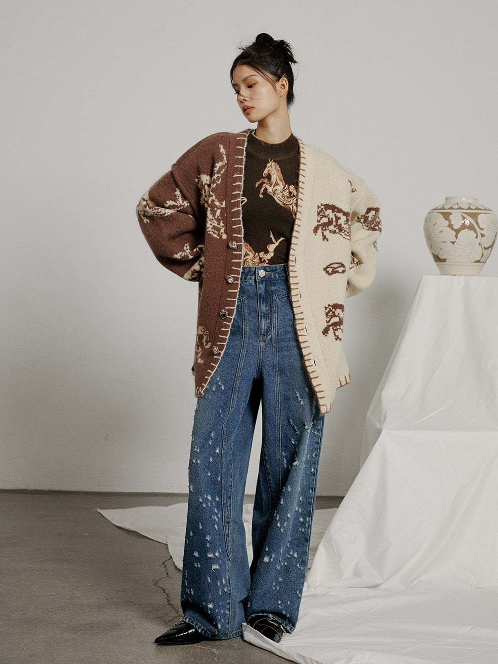 MUKZIN Loose High Quality Comfortable Casual Cardigan