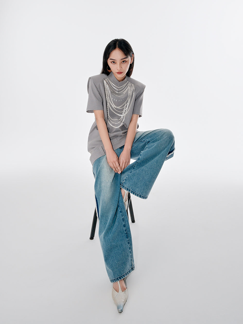 MUKZIN Gray Fashion Dress