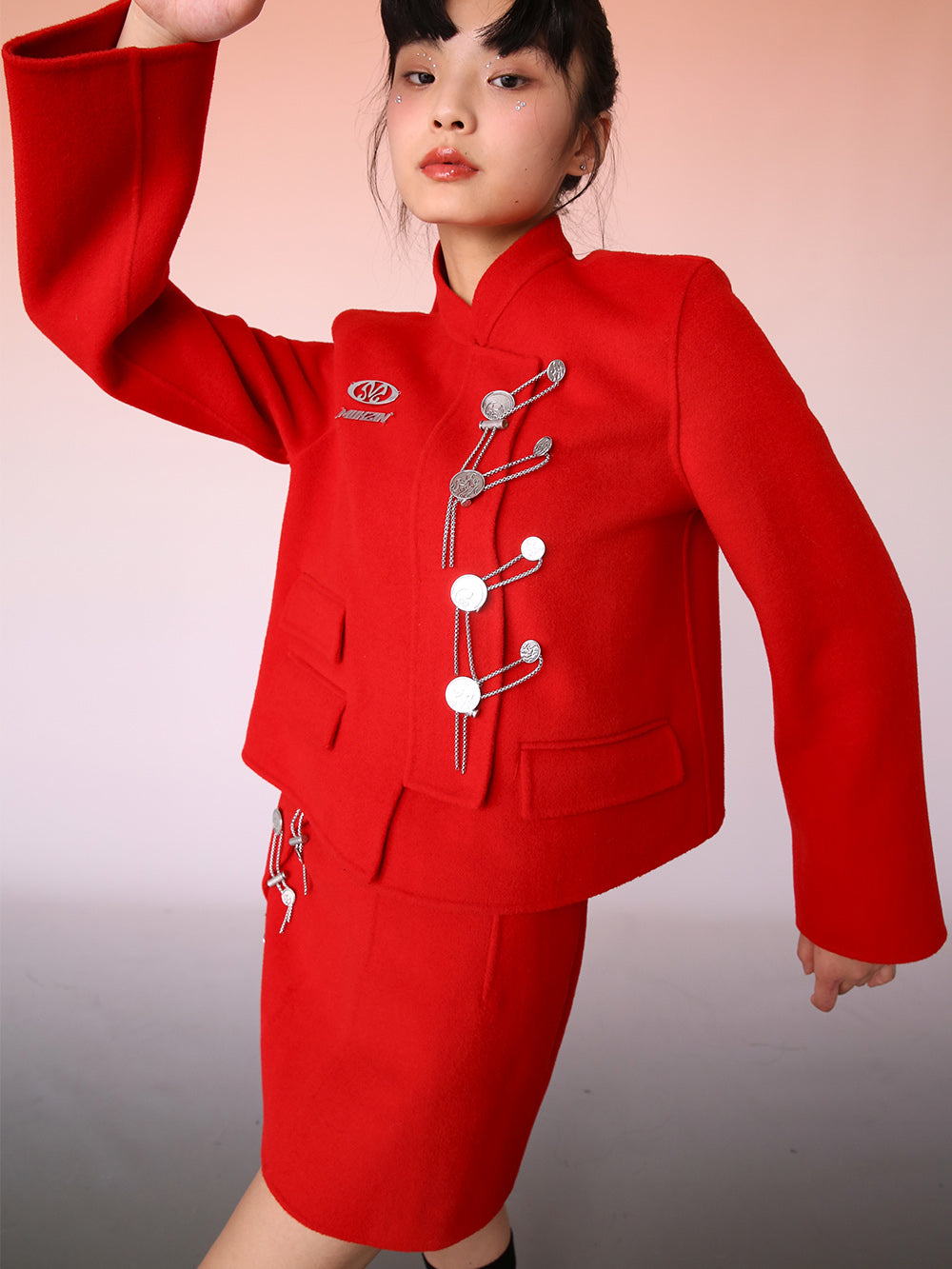 MUKZIN Retro Style Red Original Slim Fashion Coat