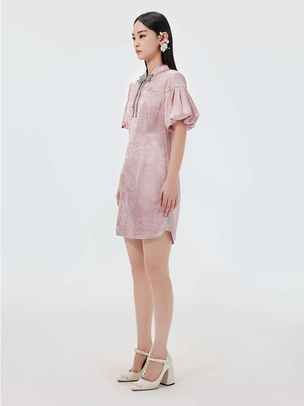 MUKZIN Vintage Jacquard Cheongsam Dress