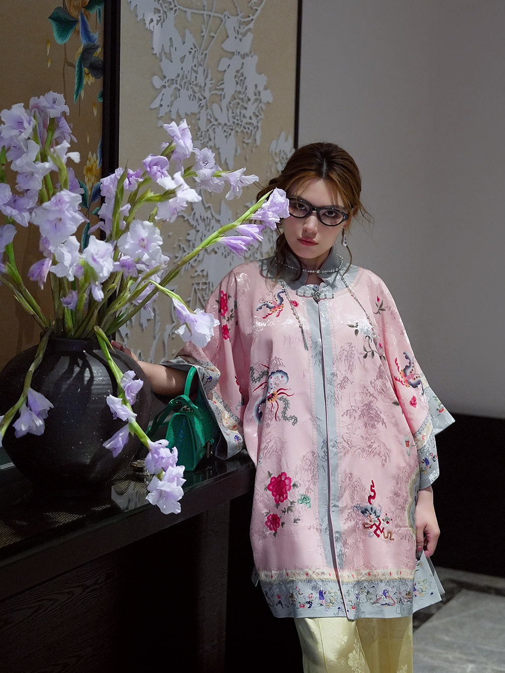 MUKZIN Chinese Style Cheongsam Retro Long Coat
