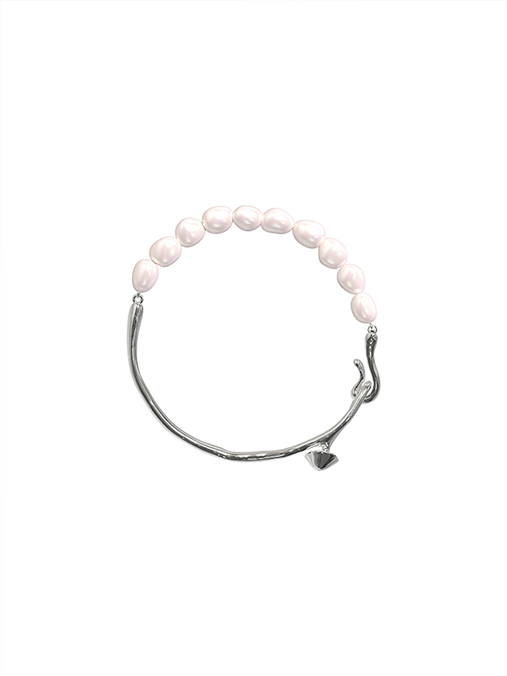 MUKTANK x PEARLONA Dangerous Garden -Long Leg Mushroom Baroque Pearl Bracelet