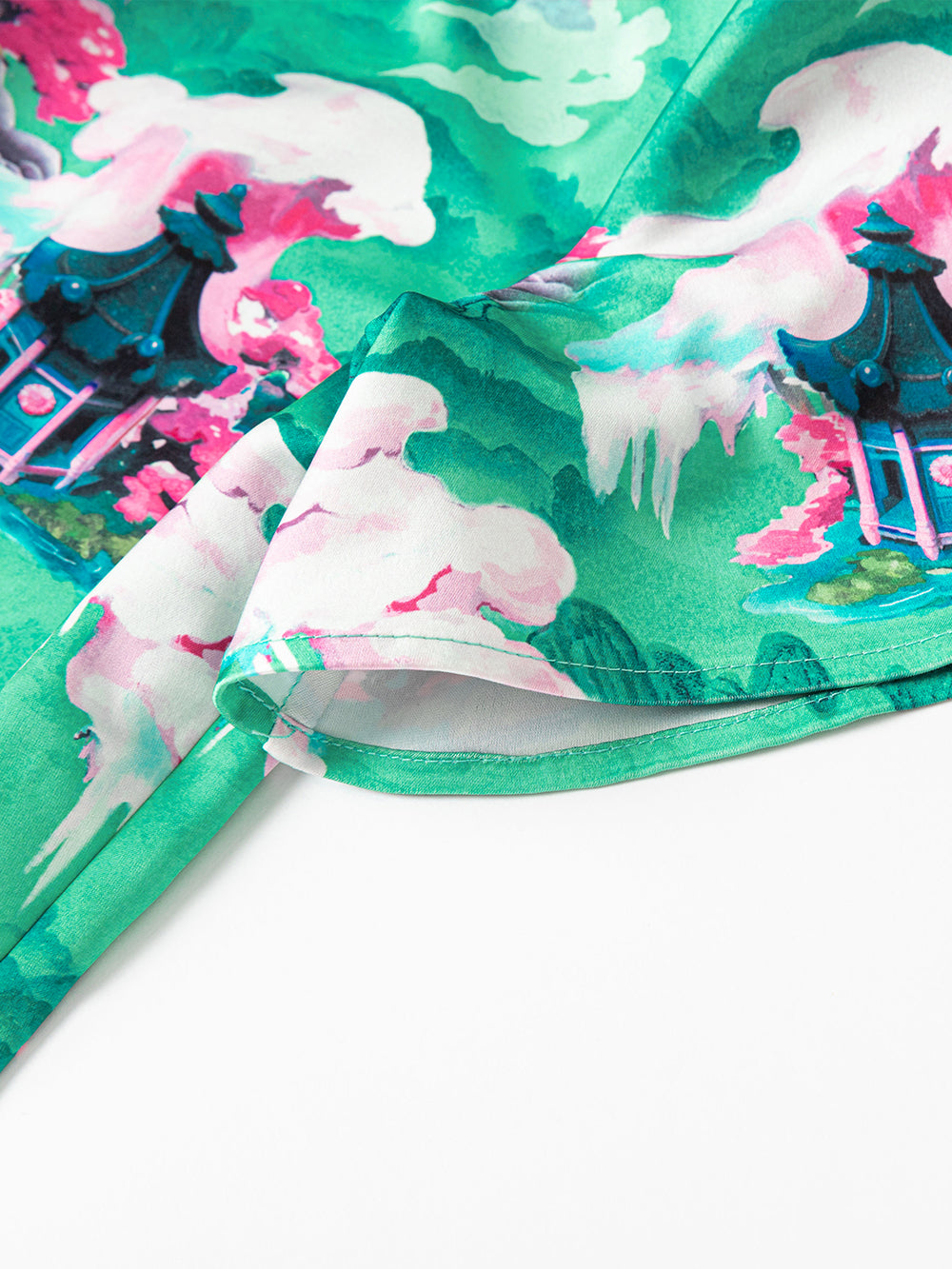 MUKZIN Printed Cool Thin Green Retro Style T-shirts