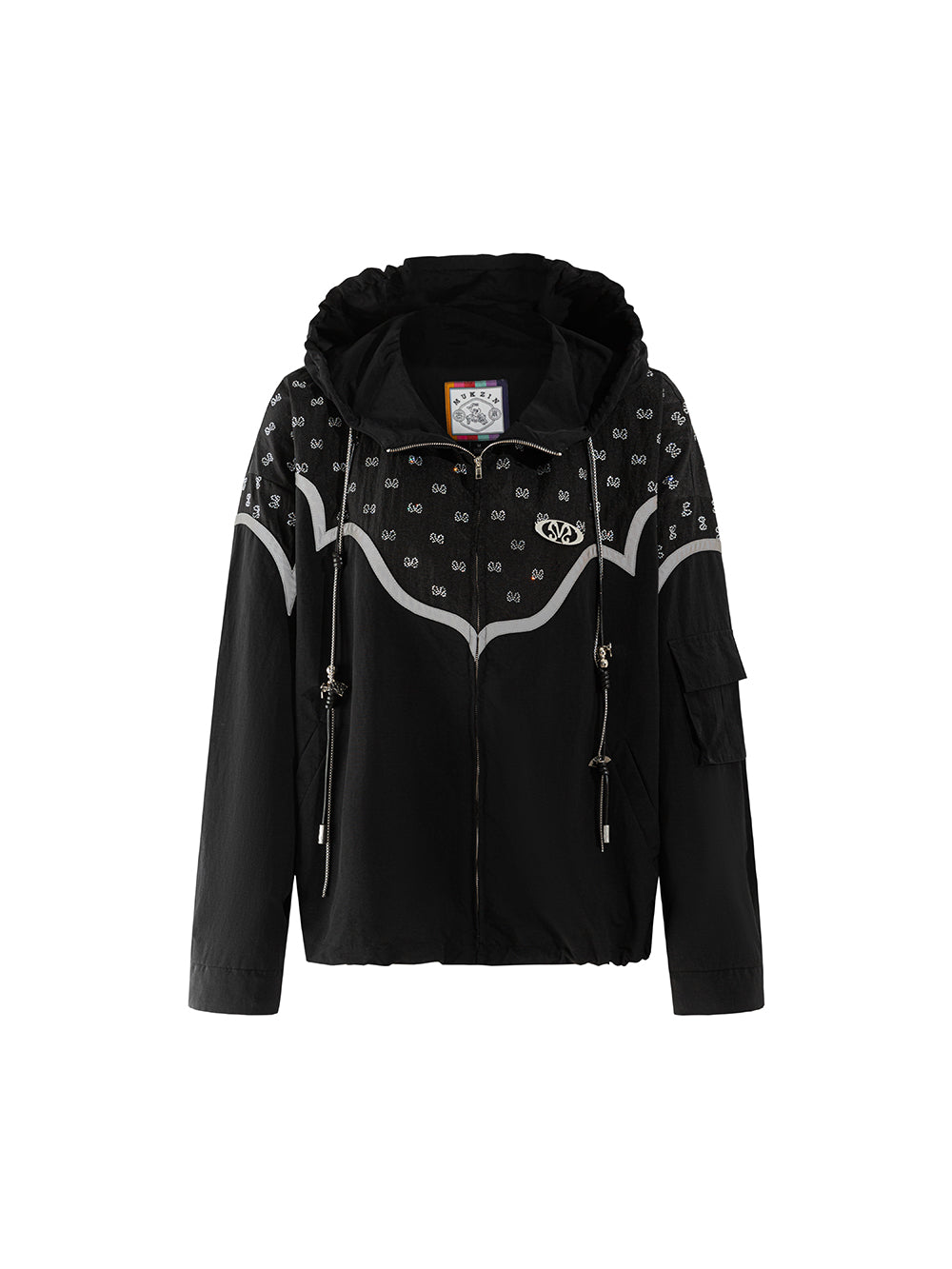 MUKZIN Loose Sports Style Black All-match Original Coat