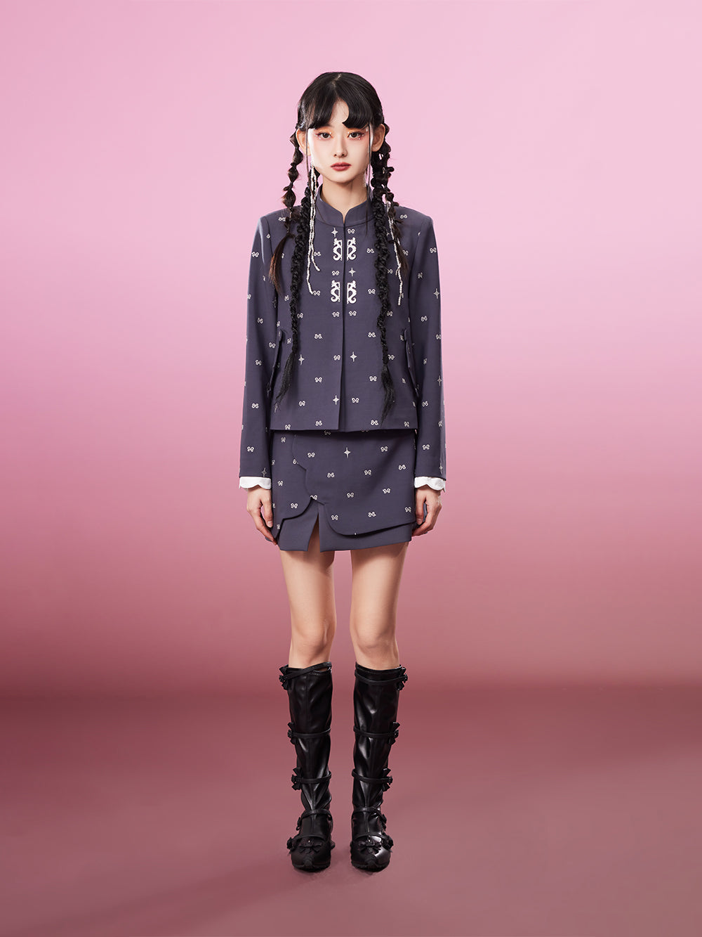 MUKZIN Age-reducing Embroidered Vintage Style Elegant Coat