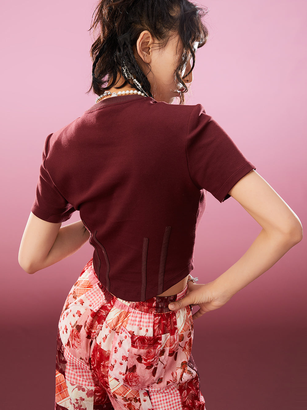 MUKZIN  2-color Short Print All-match Cute Casual T-shirt