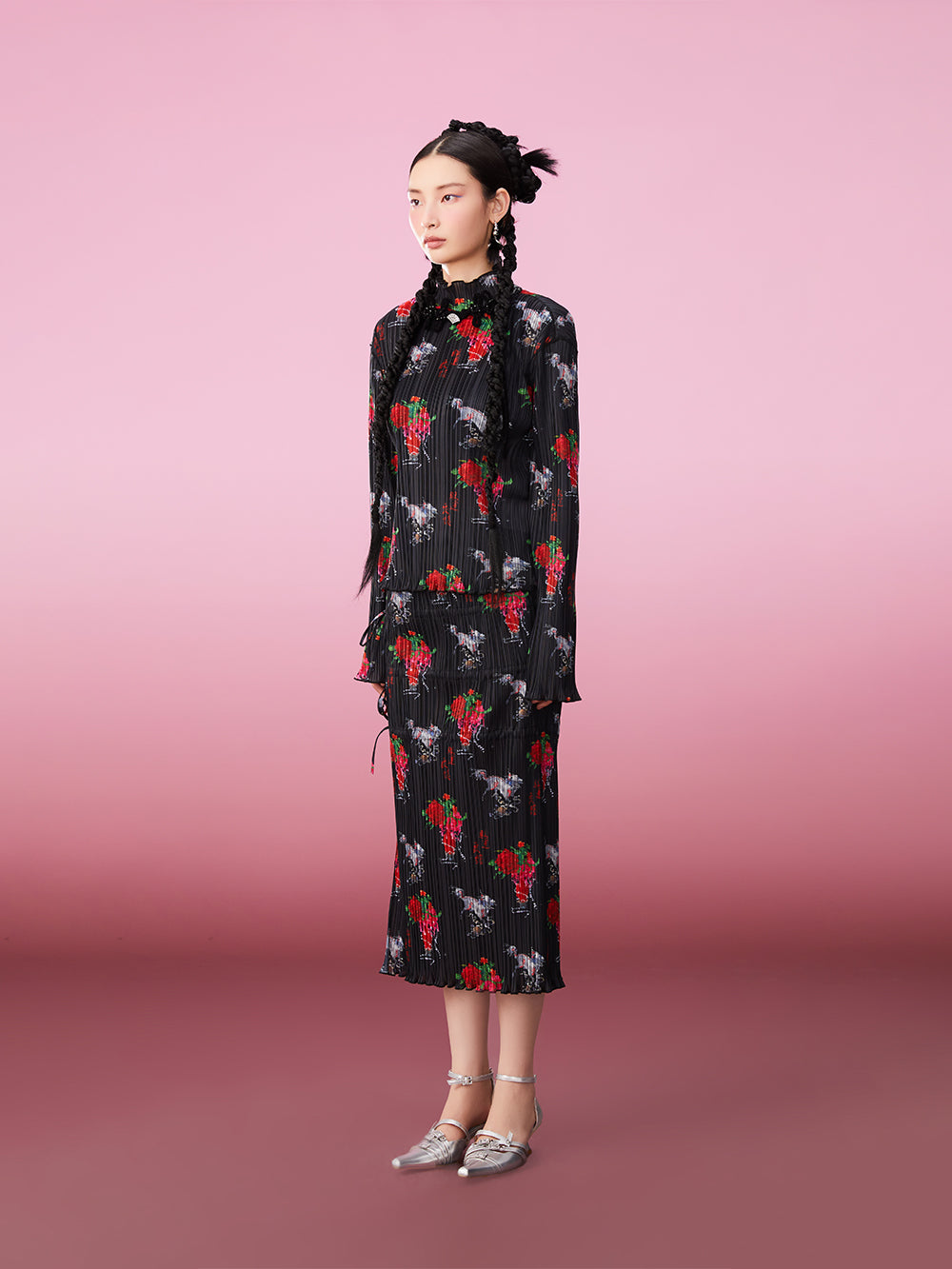 MUKZIN Vintage Print Modified Crumpled Undershirts