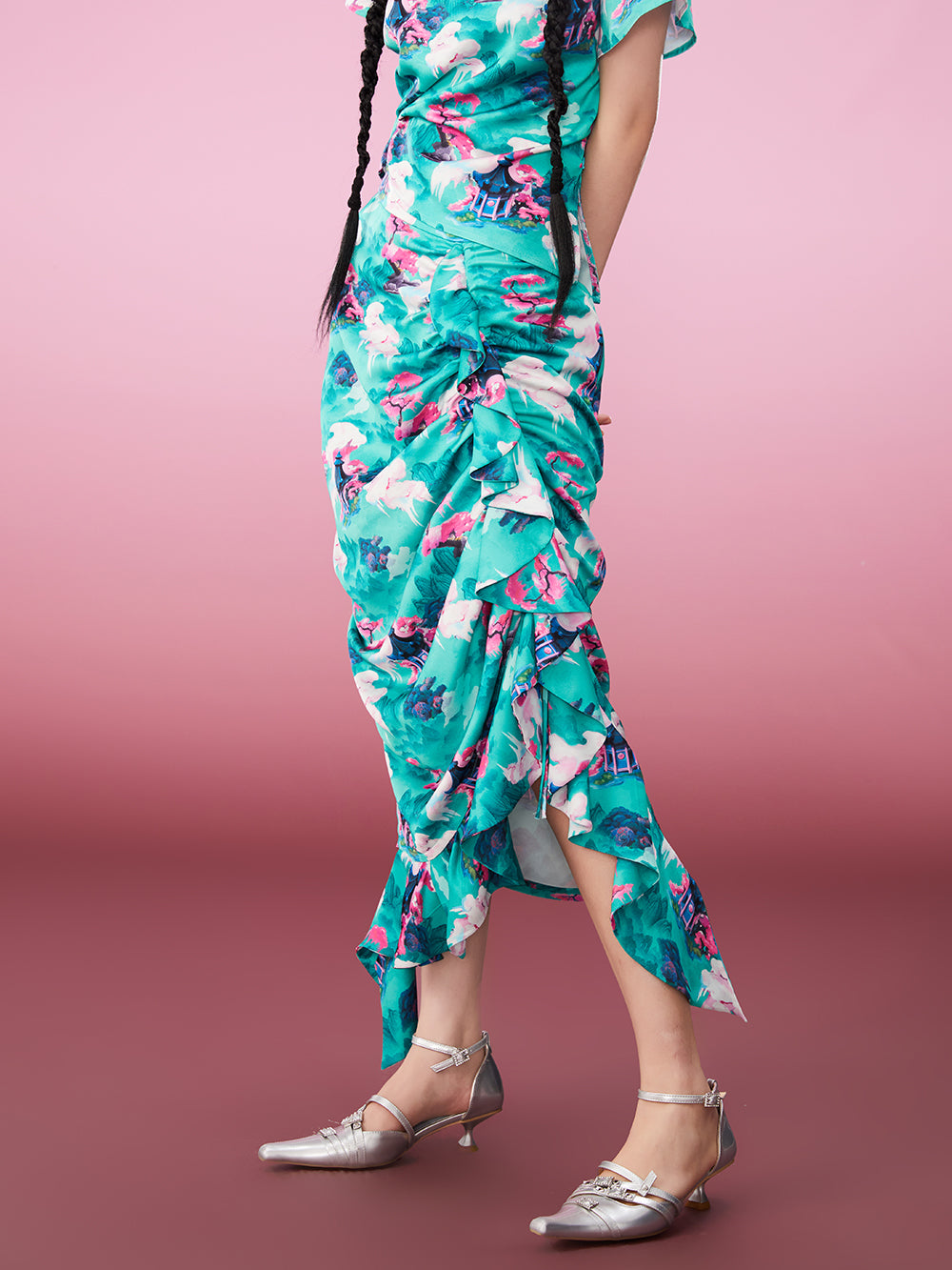 MUKZIN Irregular Retro Fashion Refreshing Skirts