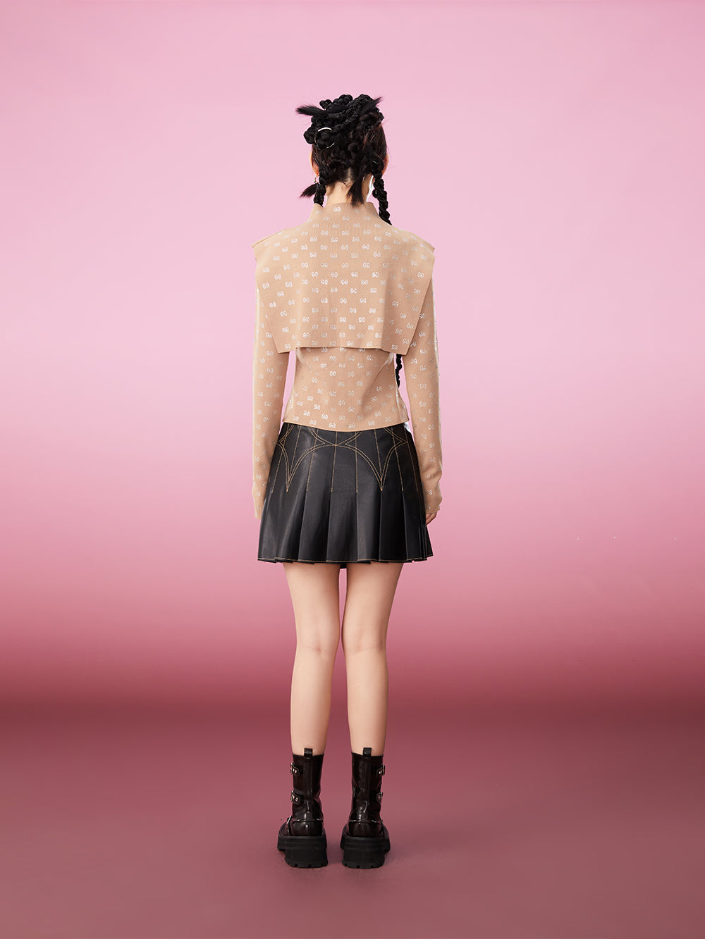 MUKZIN Two-piece Knitted Ironed Diamond Bottoming Undershirt