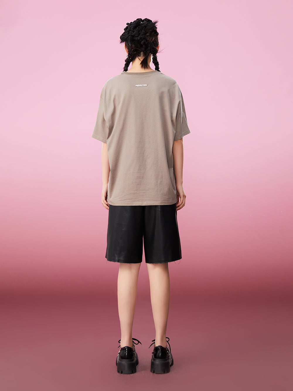 MUKZIN All-match Classic Casual Panda Print Loose 2-color T-shirts