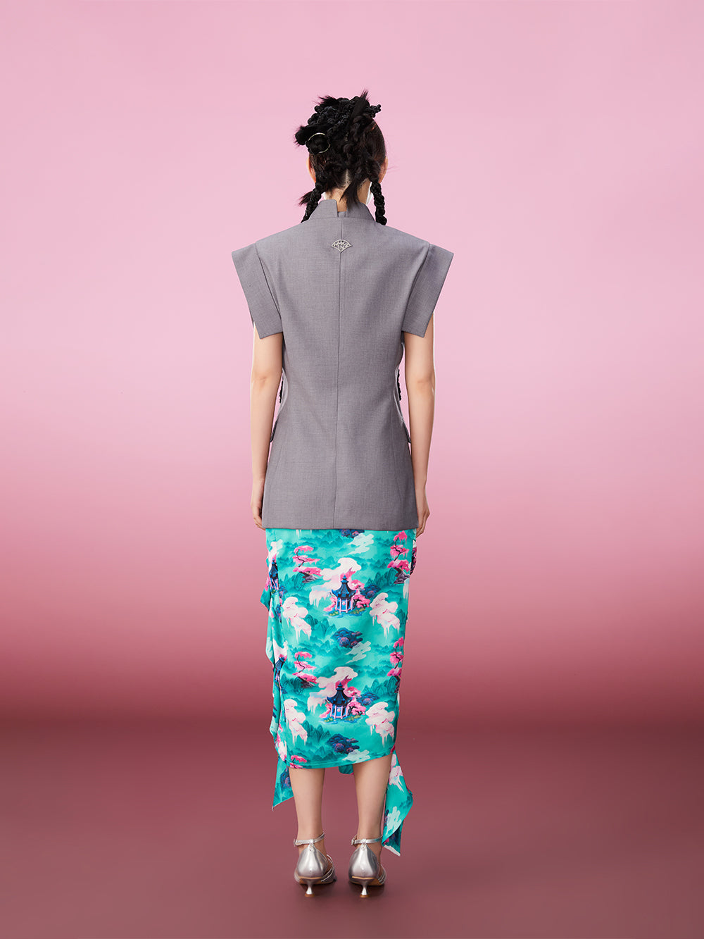 MUKZIN New Chinese Style Stand Collar Embroidered Original Comfortable Vintage Vest