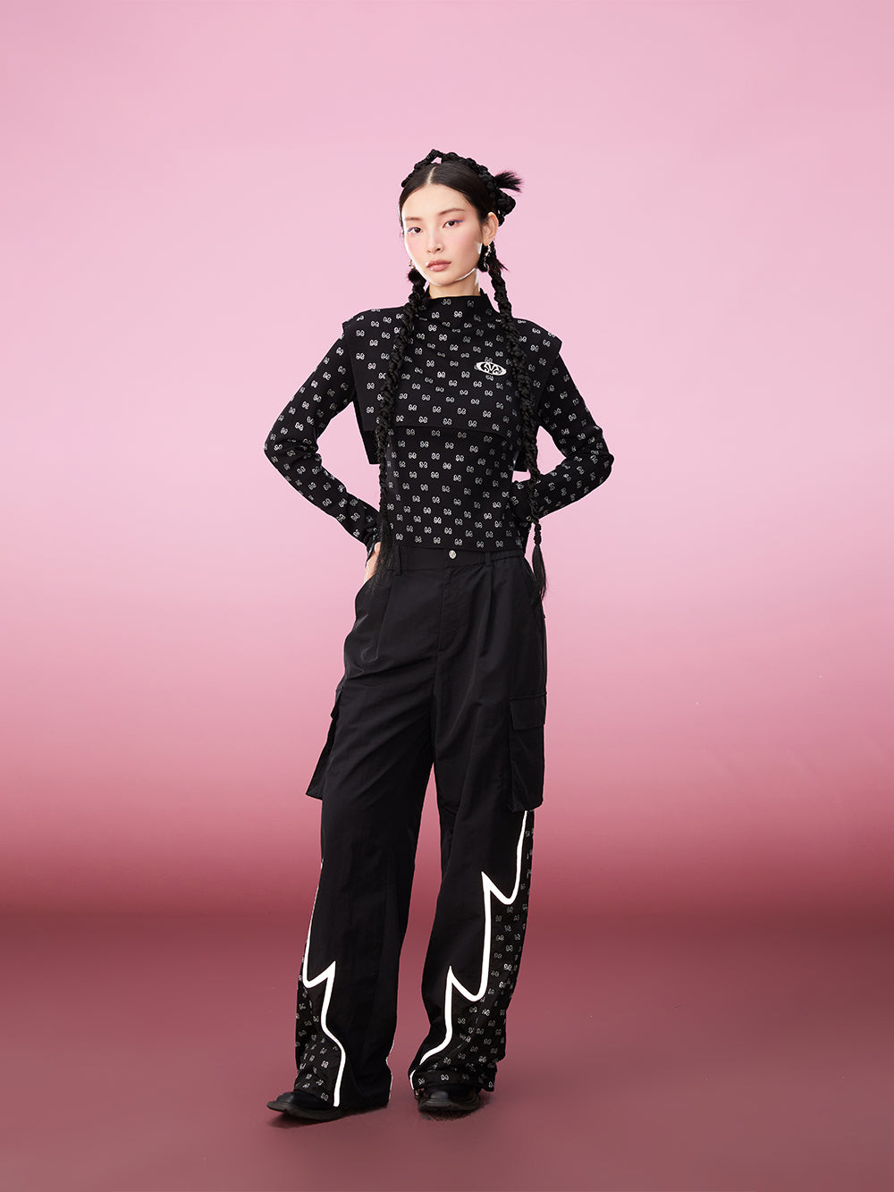 MUKZIN Two-piece Knitted Ironed Diamond Bottoming Undershirt