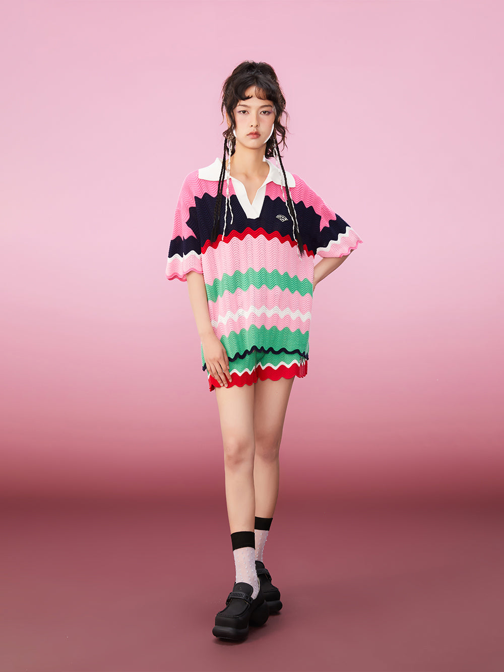 MUKZIN Casual Stripe Original Contrasting Comfort Shorts