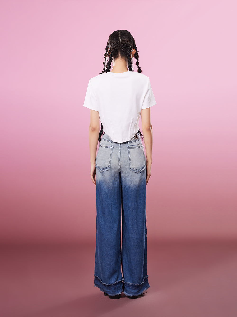 MUKZIN  2-color Short Print All-match Cute Casual T-shirt