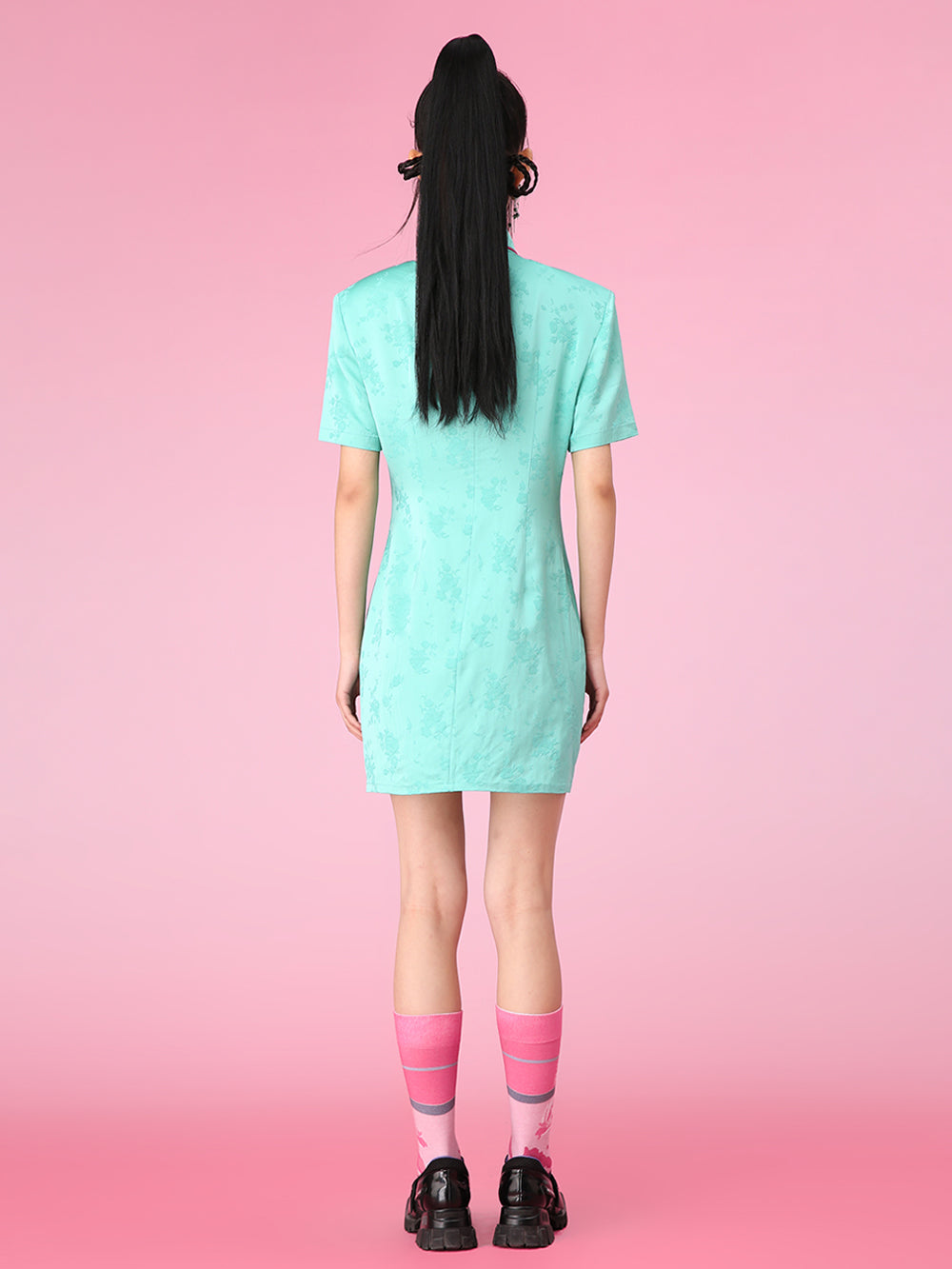 MUKZIN Cheongsam New Green Slim Dress Charming