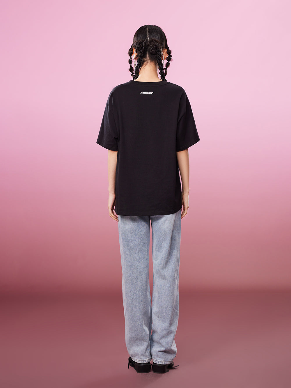 MUKZIN All-match Classic Casual Panda Print Loose 2-color T-shirts