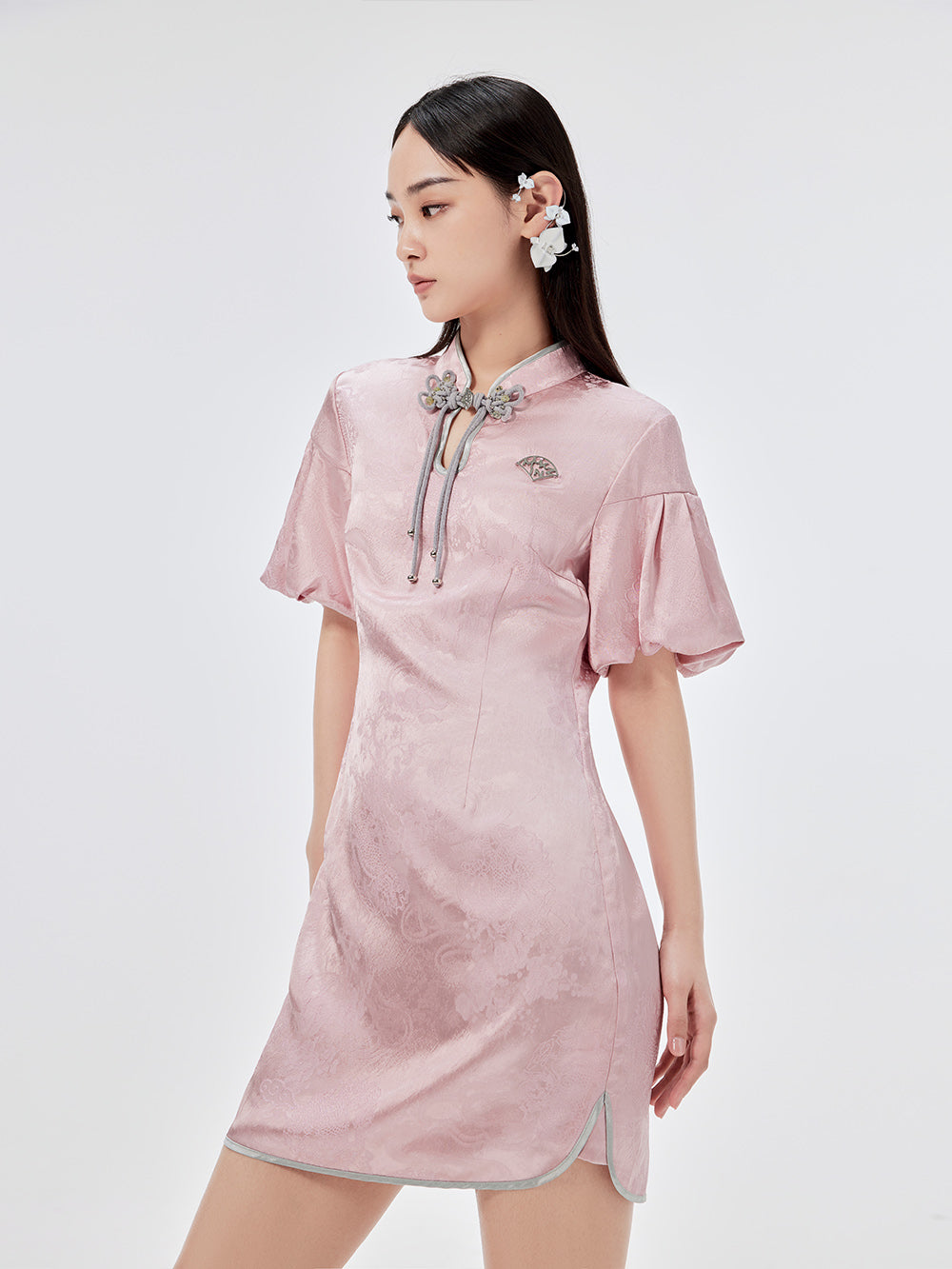 MUKZIN Vintage Jacquard Cheongsam Dress