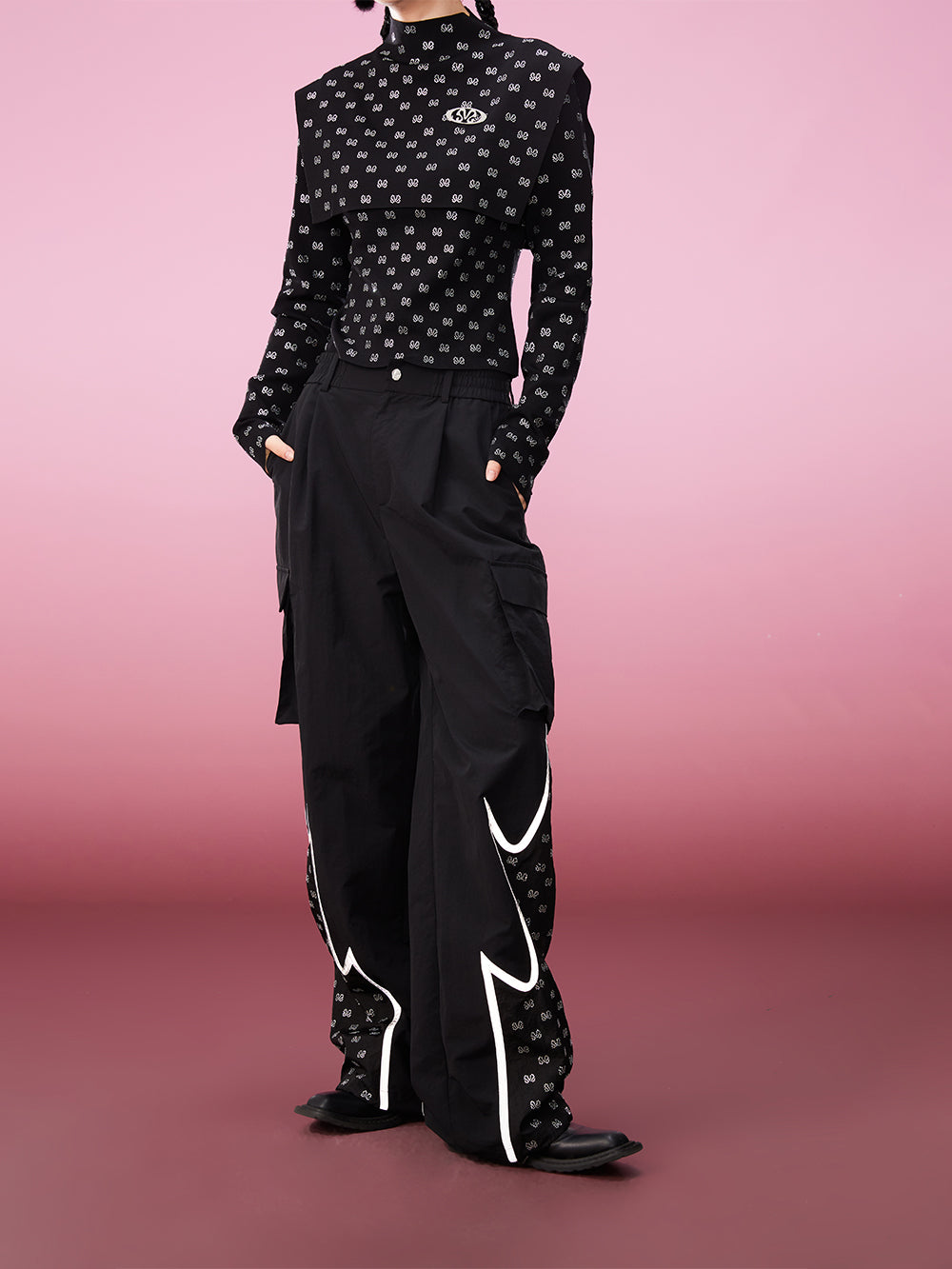MUKZIN Two-piece Knitted Ironed Diamond Bottoming Undershirt