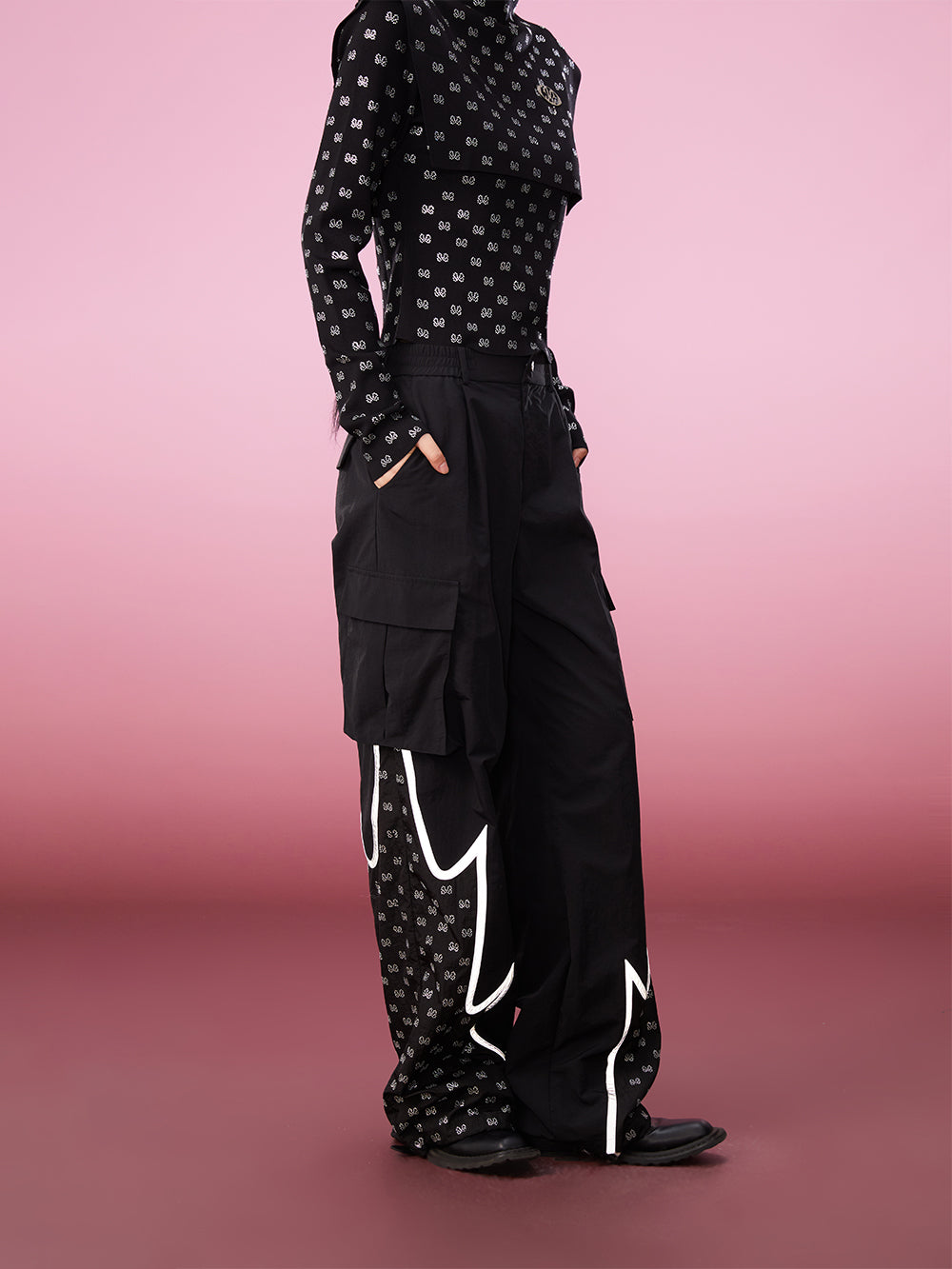 MUKZIN Two-piece Knitted Ironed Diamond Bottoming Undershirt
