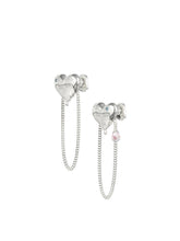 MUKTANK×PEARLONA Oceanic Feel/ Melting Heart Baroque Pearl Chain Earrings