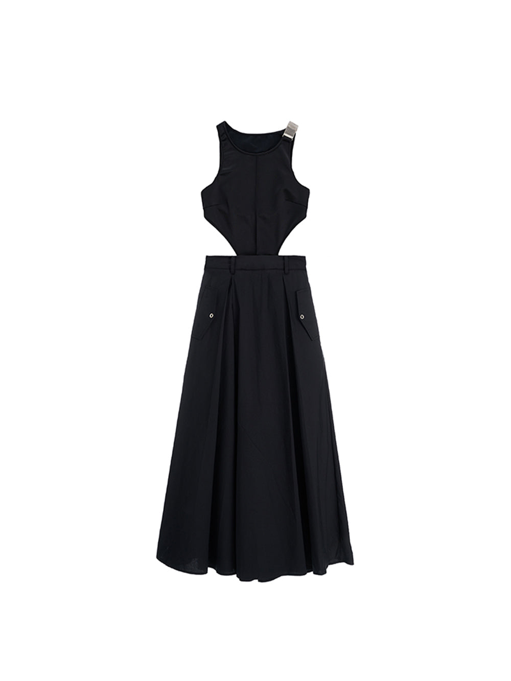 MUKTANK×MODULER Backless A-line Maxi Dress