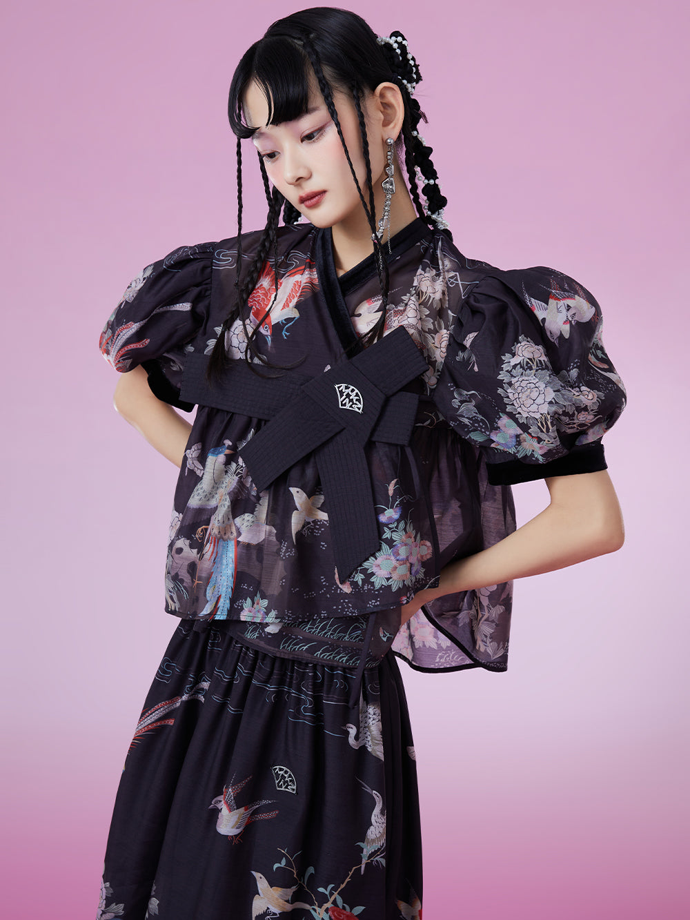 MUKZIN Chinese Style Cool Loose Printed All-match T-shirts