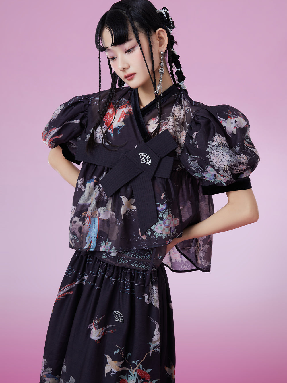 MUKZIN Priinting Original Cool Retro Loose Thiner Skirts