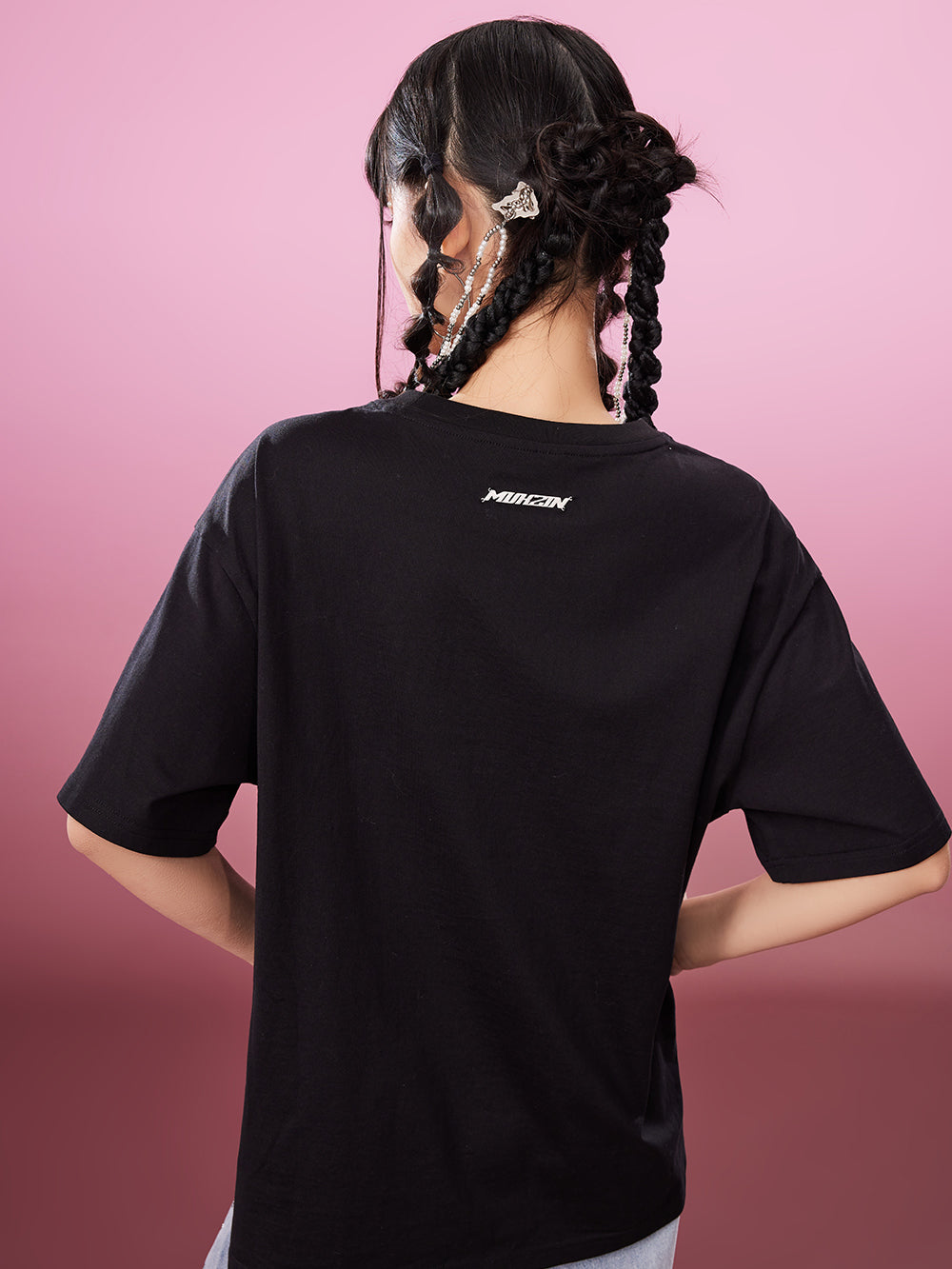 MUKZIN All-match Classic Casual Panda Print Loose 2-color T-shirts