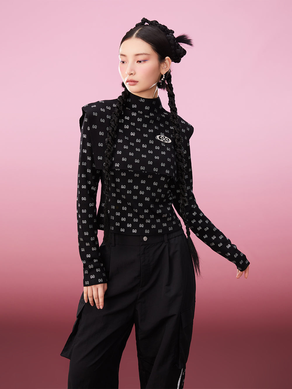 MUKZIN Two-piece Knitted Ironed Diamond Bottoming Undershirt