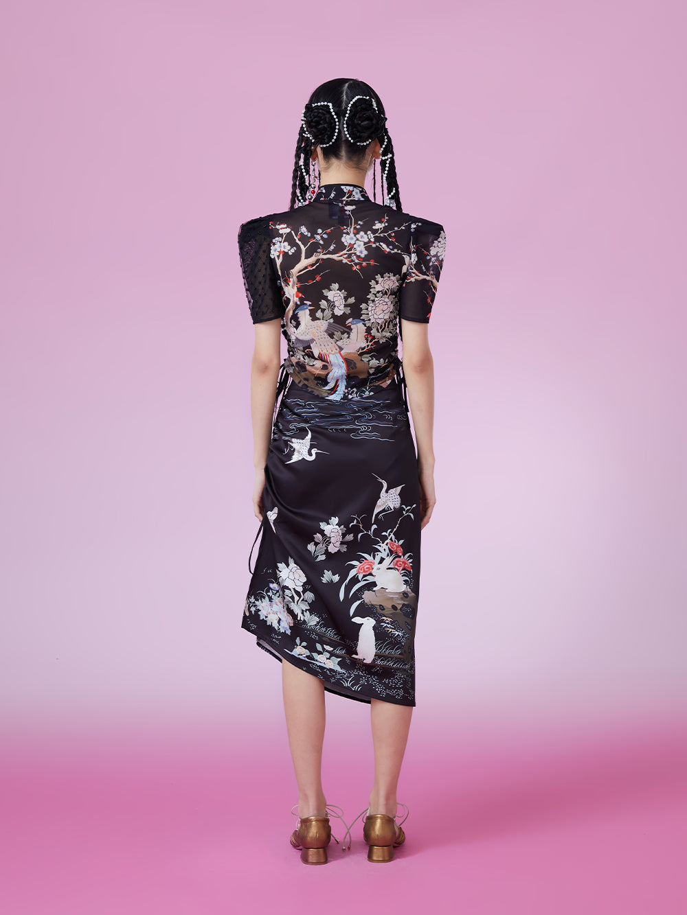 MUKZIN Stunning Vintage Original Skirt Slim Print