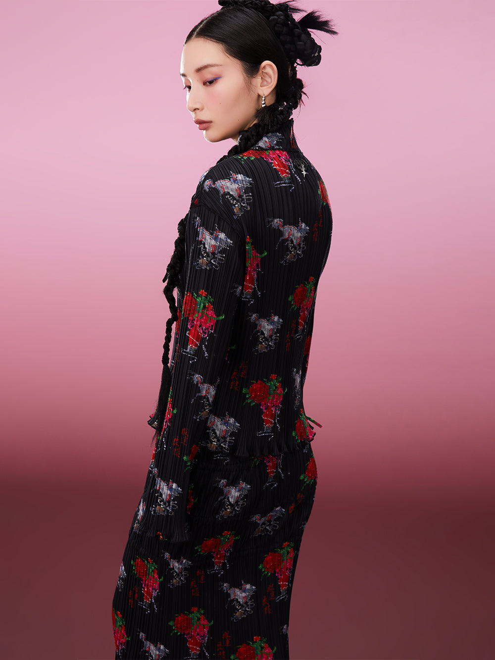 MUKZIN Vintage Print Modified Crumpled Undershirts
