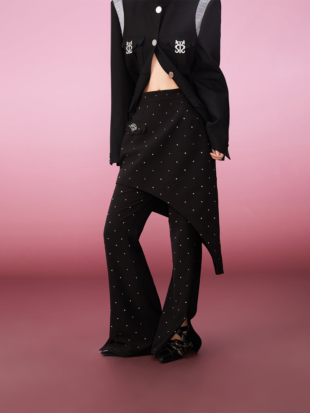 MUKZIN Stitching Hot Diamond New Chinese Style Original Coat