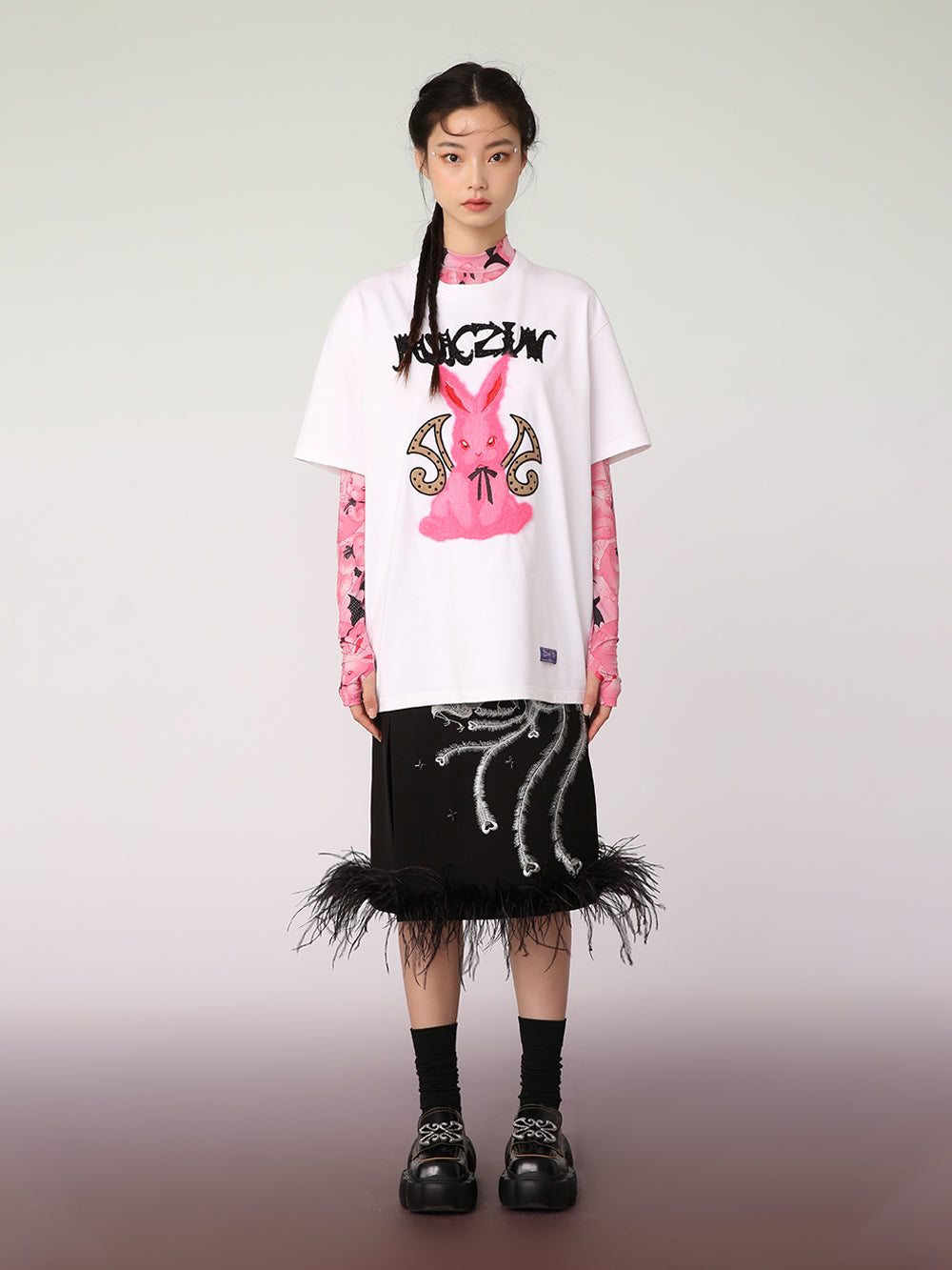 MUKZIN Cute Casual Style Loose All-match T-shirt Cool