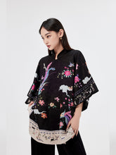 MUKZIN Animal Print Cheongsam Shirt