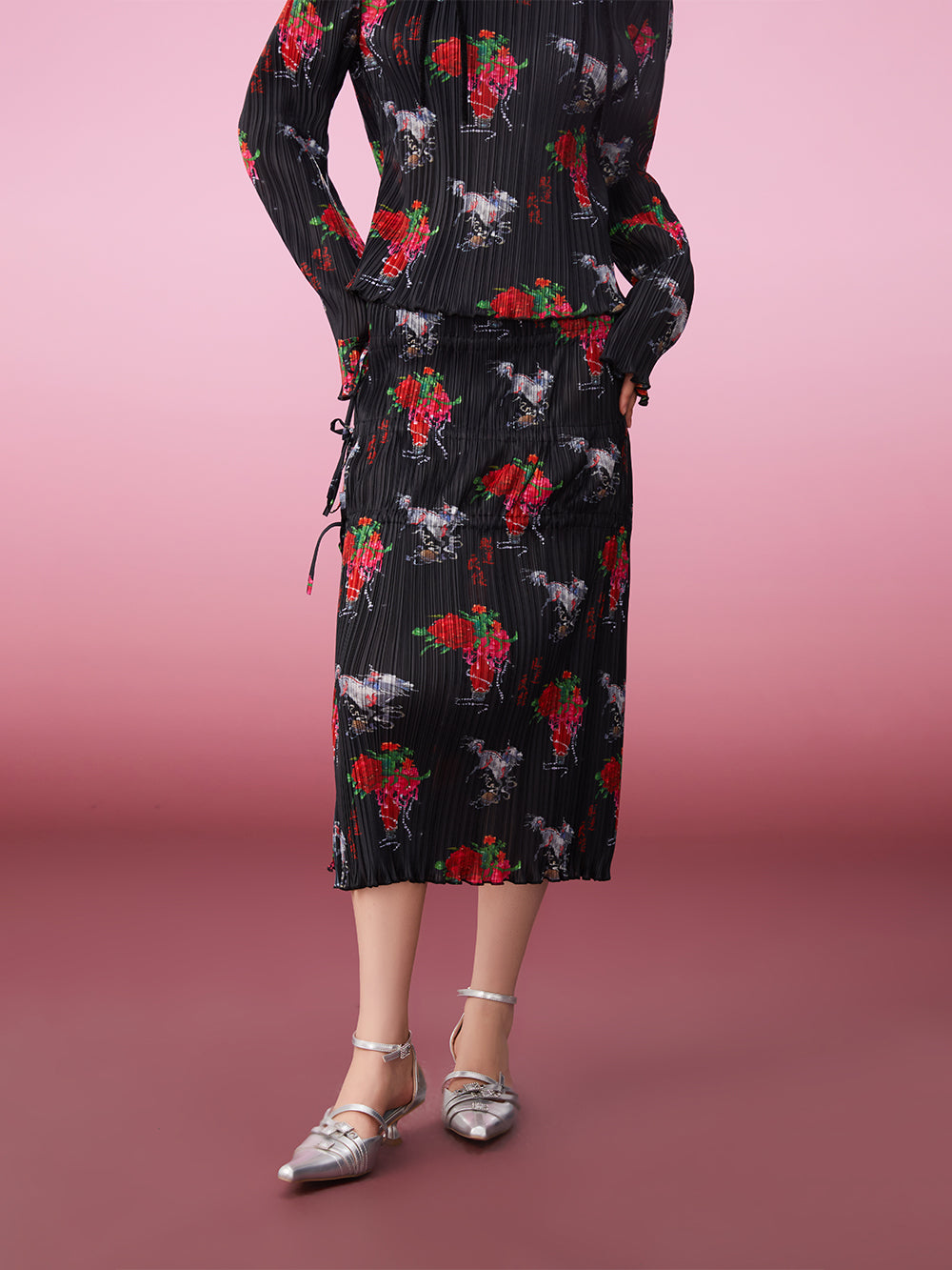 MUKZIN Vintage Print Modified Crumpled Undershirts