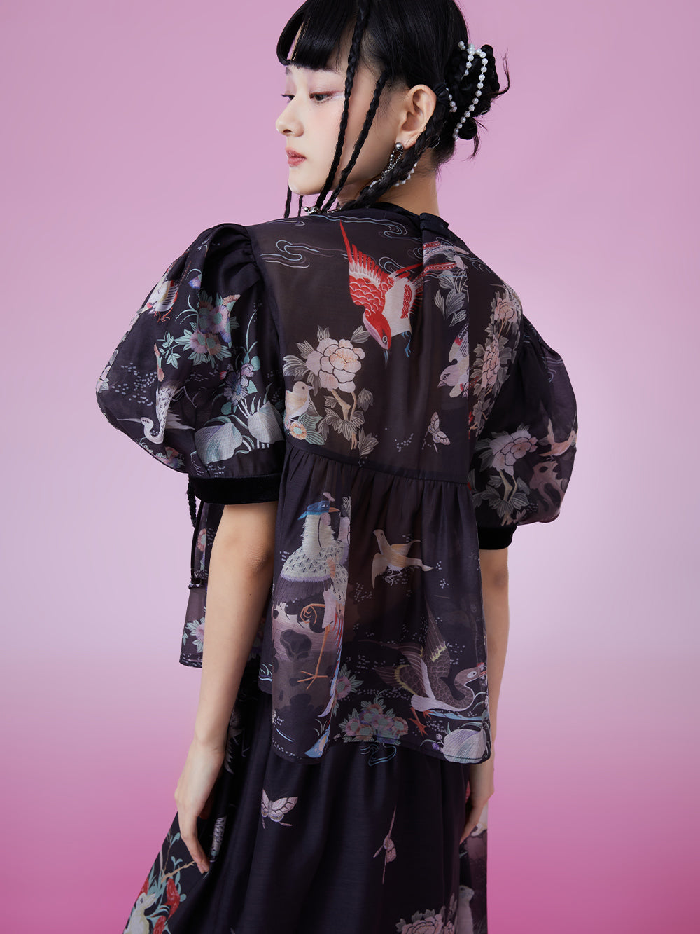 MUKZIN Chinese Style Cool Loose Printed All-match T-shirts