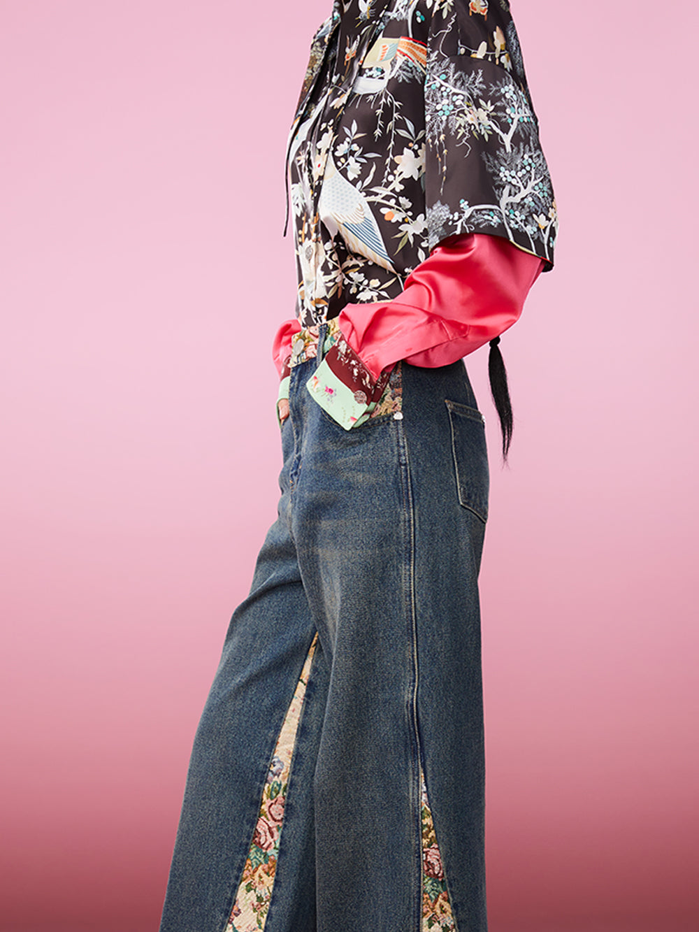 MUKZIN Loose Stitching Retro All-match New Jeans
