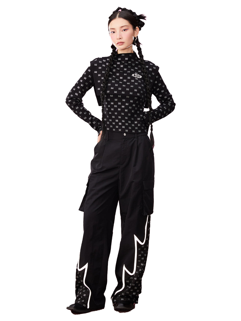 MUKZIN Two-piece Knitted Ironed Diamond Bottoming Undershirt