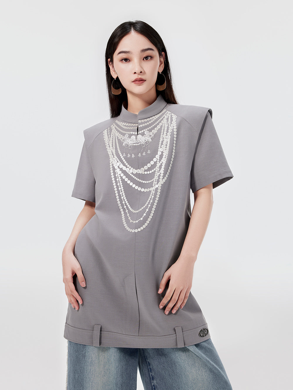 MUKZIN Gray Fashion Dress