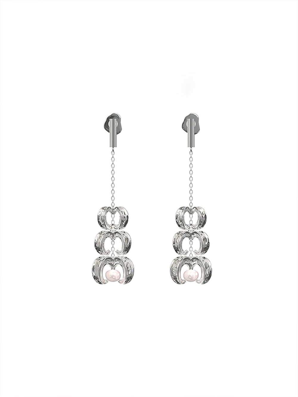 MUKTANK x PEARLONA Dangerous Garden -Pineapple Baroque Pearl Wind Chime Earrings