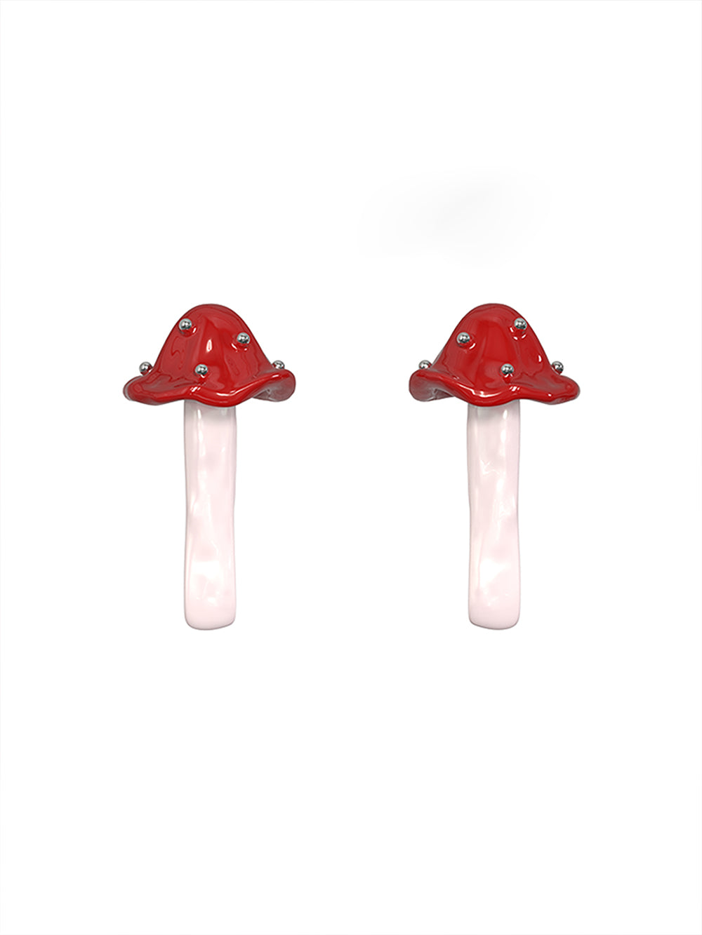MUKTANKxPEARLONA Dangerous Garden - Magic Mushroom Baroque Pearl Earrings