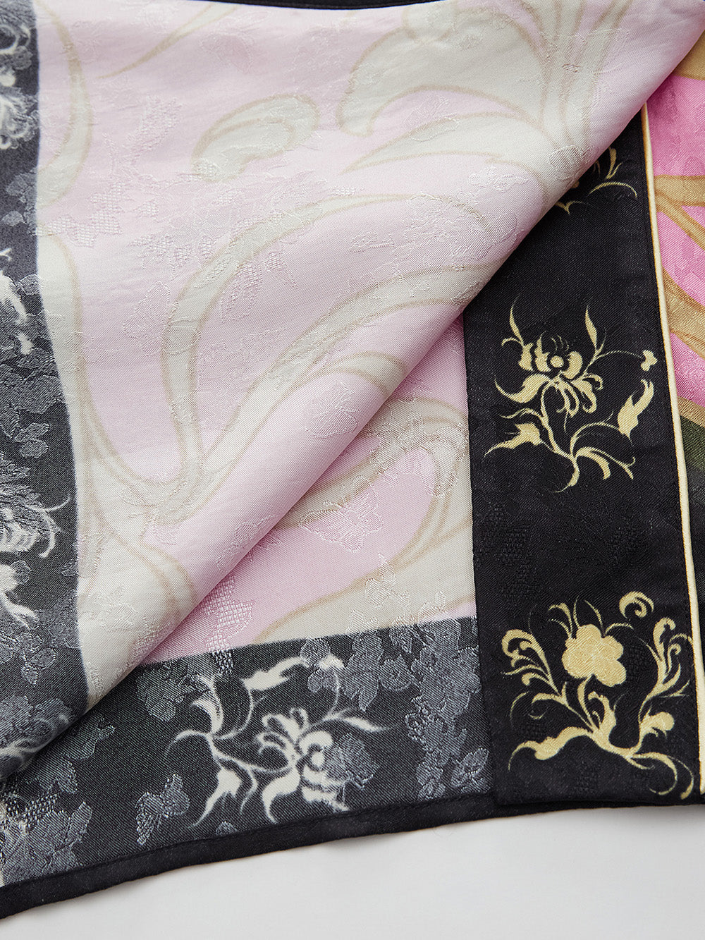 MUKZIN Spring Prelude"Fu Su" Chinese-style Retro Loose Cross-collar Printed Shirt
